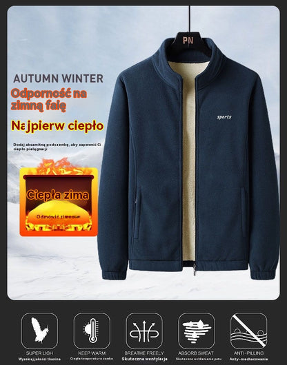 ⛄🧥 Nowość 50% taniej: Jesienna i zimowa męska kurtka z grubym futerkiem, ciepła, wygodna i wiatroszczelna, zimowy must-have 🔥