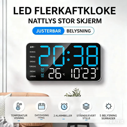 📢📢50% DE DESCUENTO!! ⏰Reloj de pared digital LED decorativo multifuncional. El reloj digital sin límites para el hogar moderno del Reino Unido.
