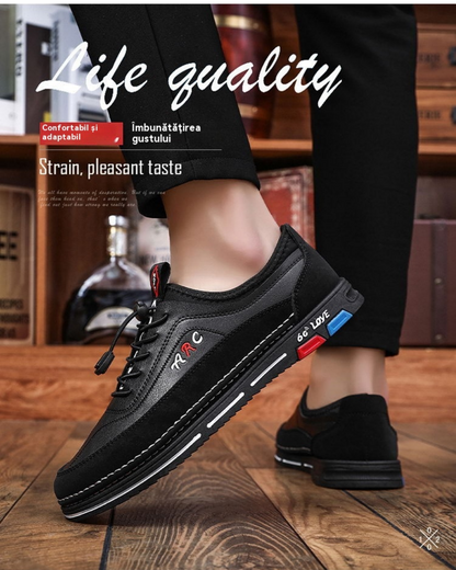 💯🔥【39-48】Moški poslovno-priložnostni čevlji so izdelani iz vodoodpornega in proti madežem odpornega usnja z mehkim podplatom za udobno nošenje.