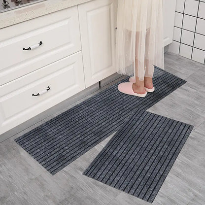 💥(40*60cm+40*120cm) Protuklizna podloga za kuhinju s protukliznim prugama, upija vodu i ulje.