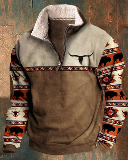 👕【35% KEDVEZMÉNY】【S-4XL】2025-ös őszi-téli férfi divatos, meleg hosszú ujjú pulóver 3D nyomattal