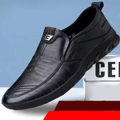 👞Nuevos zapatos casuales británicos, suela suave ✅ Hechos a mano con cuero seleccionado ✅ Resistentes al desgaste y transpirables