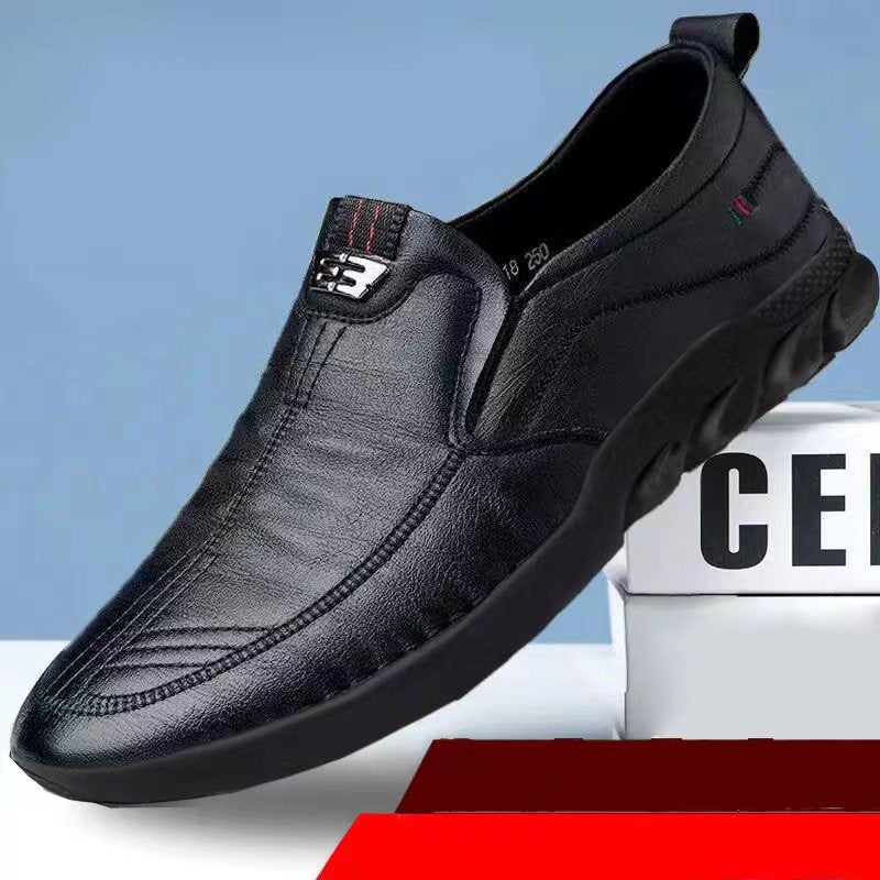 👞Nuevos zapatos casuales británicos, suela suave ✅ Hechos a mano con cuero seleccionado ✅ Resistentes al desgaste y transpirables