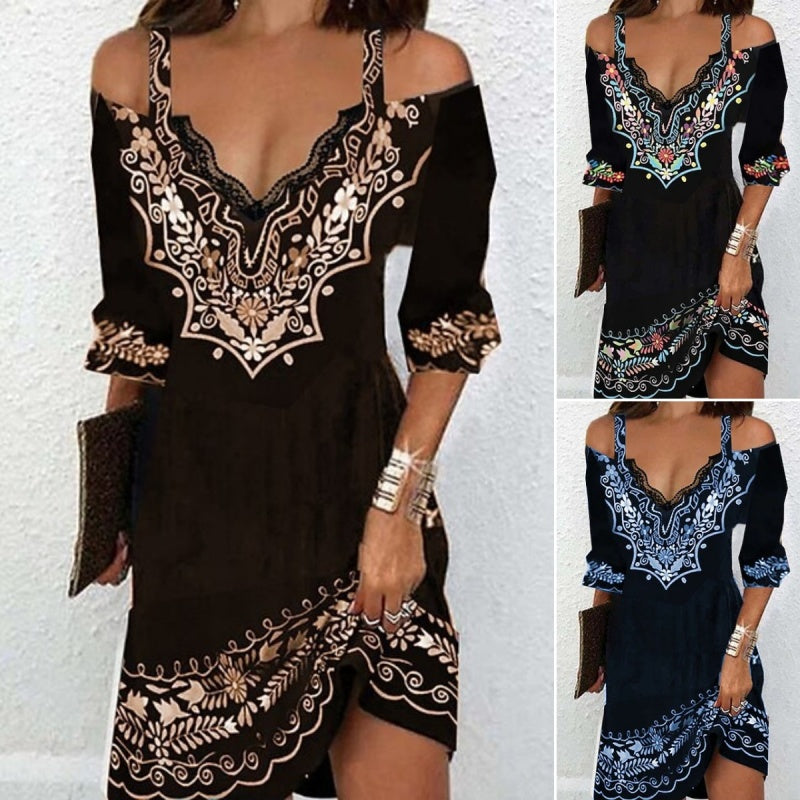 👗🌸【S-5XL】Нова рокля с дълъг ръкав пролет-лято 2026 - Копринено докосване