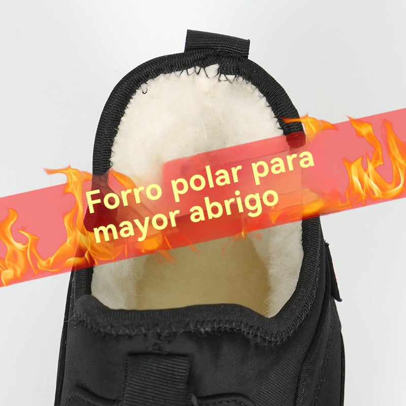 🔥【39-44】Invierno 2025, zapatos de alta calidad para hombre de algodón con cubierta de cuero, ligeros y cómodos