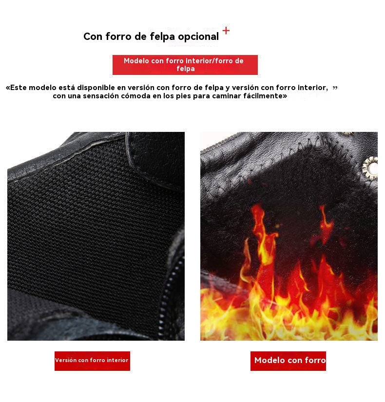 🔥🔥Nuevo lanzamiento 40%⏳【39-44】Botas nuevas de cuero para hombre, cuero de alta calidad, hechas a mano.