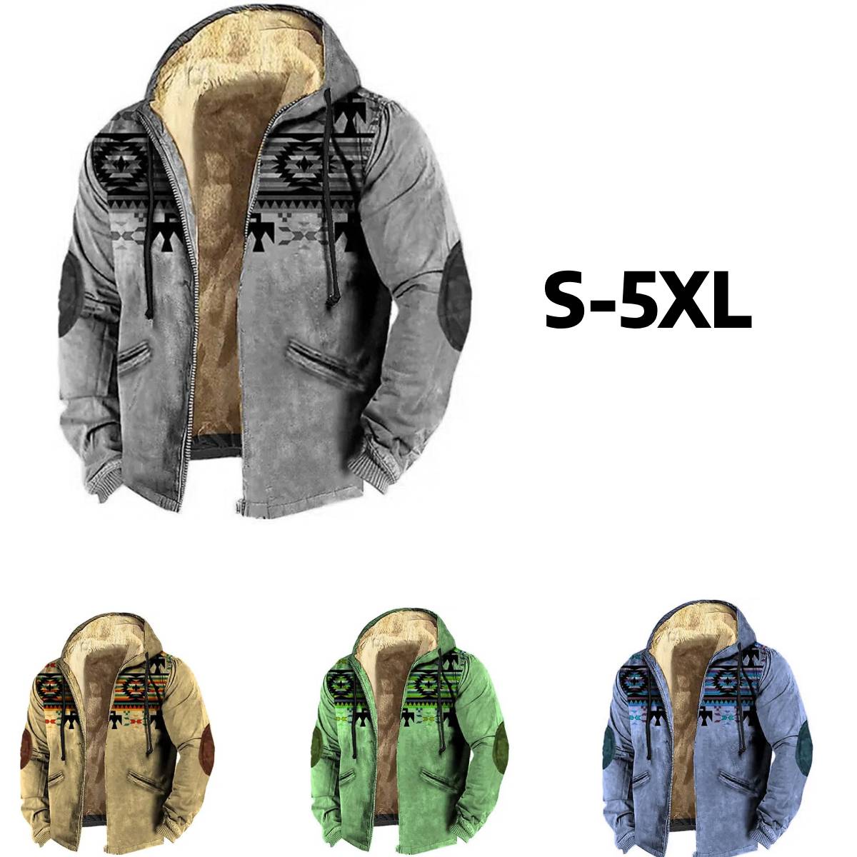 ✨Oferta limitada 39% de descuento【S-5XL】Chaqueta ligera de terciopelo de otoño e invierno de moda para hombre, agradable para la piel y cálida.3836349 