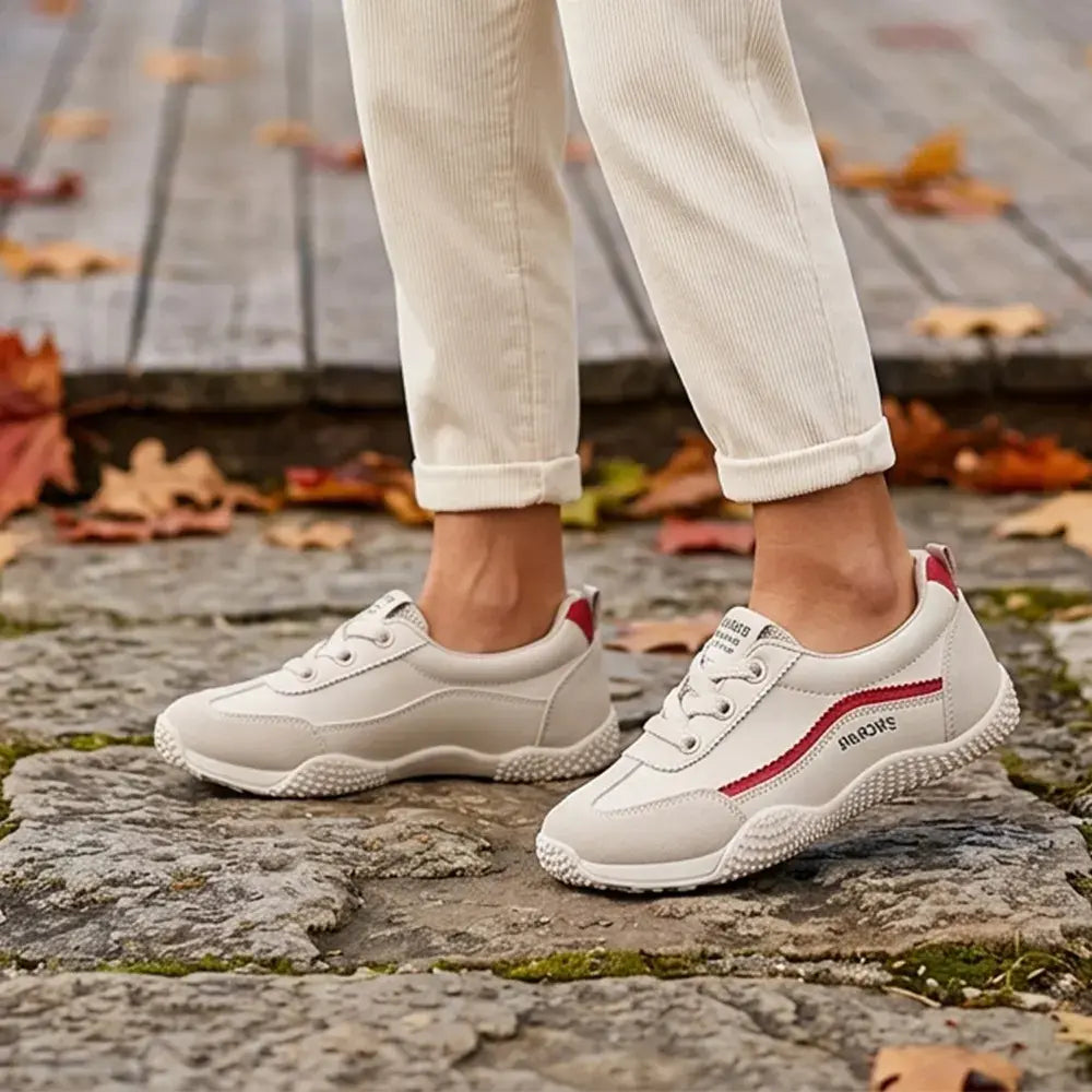 【35-40】👟Ženske tenisice njemačkog stila s okruglim vrhom – lagane, prozračne, ravne, cipele za svaki dan – klasičan bijeli dizajn
