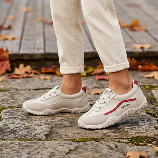 【35-40】👟Ženske tenisice njemačkog stila s okruglim vrhom – lagane, prozračne, ravne, cipele za svaki dan – klasičan bijeli dizajn