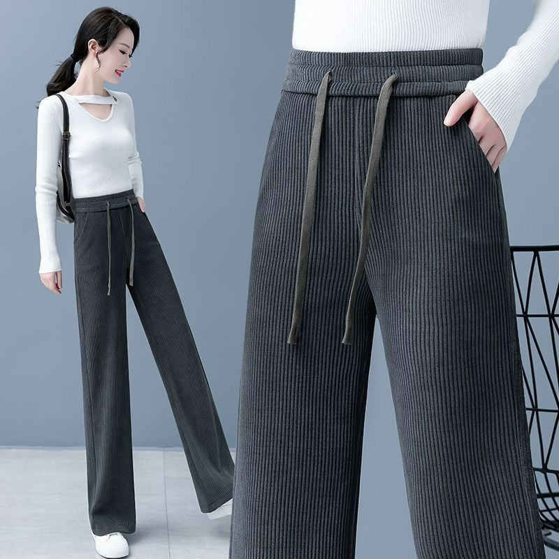 🔥【Kupi enega in drugega dobiš brezplačno】👖Nove široke flis hlače za prosti čas, zelo udobne za nošenje.