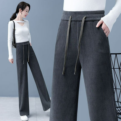🔥【Kupi enega in drugega dobiš brezplačno】👖Nove široke flis hlače za prosti čas, zelo udobne za nošenje.