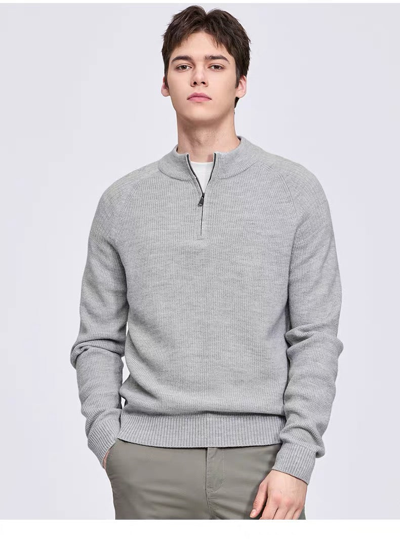 🔥🆕 Najbolj prodajana novost z 40% popustom 🧥✨ Moški veliki pulover z zadrgo, preprost in enostaven za kombiniranje.