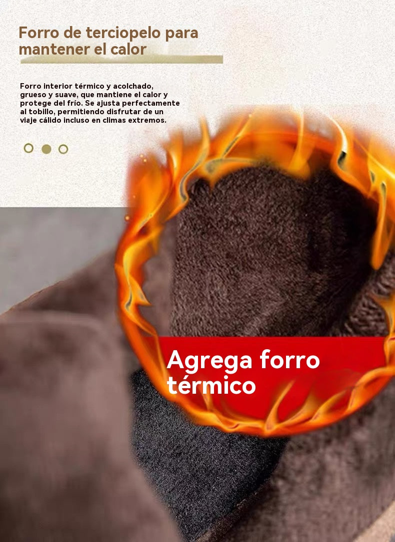 👢🔥【Tallas 35-40】40% de descuento - 👍 Nuevas botas estilo retro de cuero suave para principios de otoño 2025, transpirables y cómodas