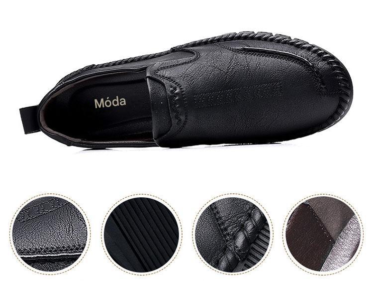 👞Obmedzená akcia 50%【39-44】Pánske športové topánky 2025, vyrobené z pravej kože, s mäkkou podrážkou, protišmykovým a priedušným dizajnom.