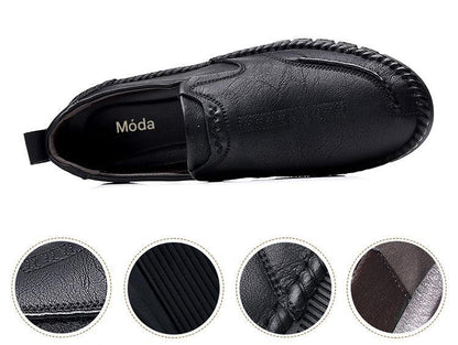 👞Obmedzená akcia 50%【39-44】Pánske športové topánky 2025, vyrobené z pravej kože, s mäkkou podrážkou, protišmykovým a priedušným dizajnom.