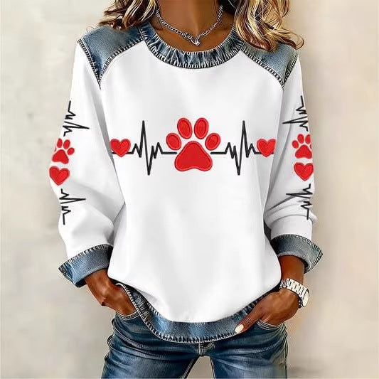 👕🍂❄️2026 Nova Kolekcija 43%🔥【S-5XL】Visokokvalitetna majica s printom za jesen/zimu – pogodna za proljeće, jesen i zimu”