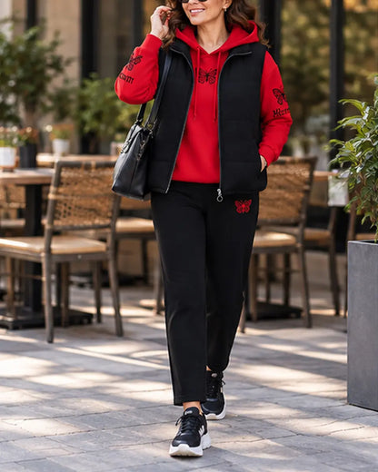 【M-4XL】💟💞Novi trodijelni casual set iz 2026. (prsluk + top + hlače)