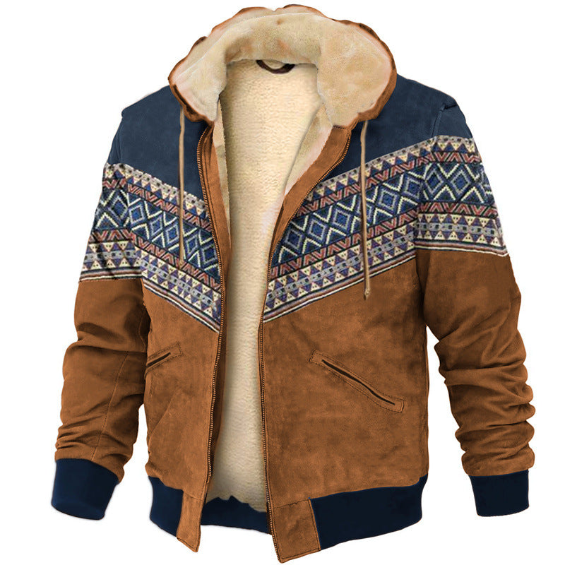 【S-4XL】🔥Chaqueta de felpa gruesa y sudadera cálida de lana de cordero para hombre, casual, otoño e invierno.