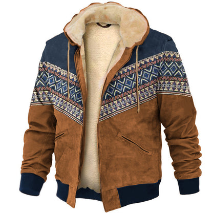 【S-4XL】🔥Chaqueta de felpa gruesa y sudadera cálida de lana de cordero para hombre, casual, otoño e invierno.