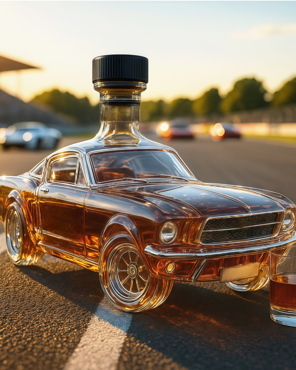 🏎️🍷🎁 Botella de whisky creativa en forma de coche — estilo y valor coleccionable