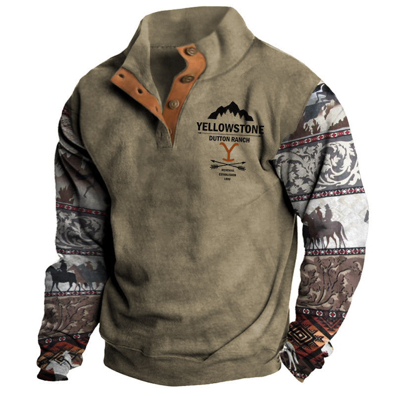 👕【35% de descuento】【S-4XL】Suéter masculino de moda para otoño e invierno 2026, cálido, de manga larga con estampado 3D
