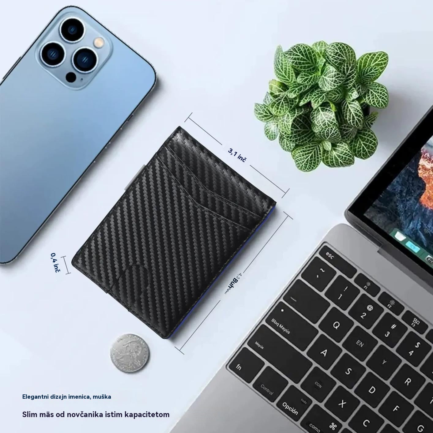 Kupi 1 i dobiješ 1 gratis 👛 Novi minimalistički muški novčanik od prave kože s RFID zaštitom 👨