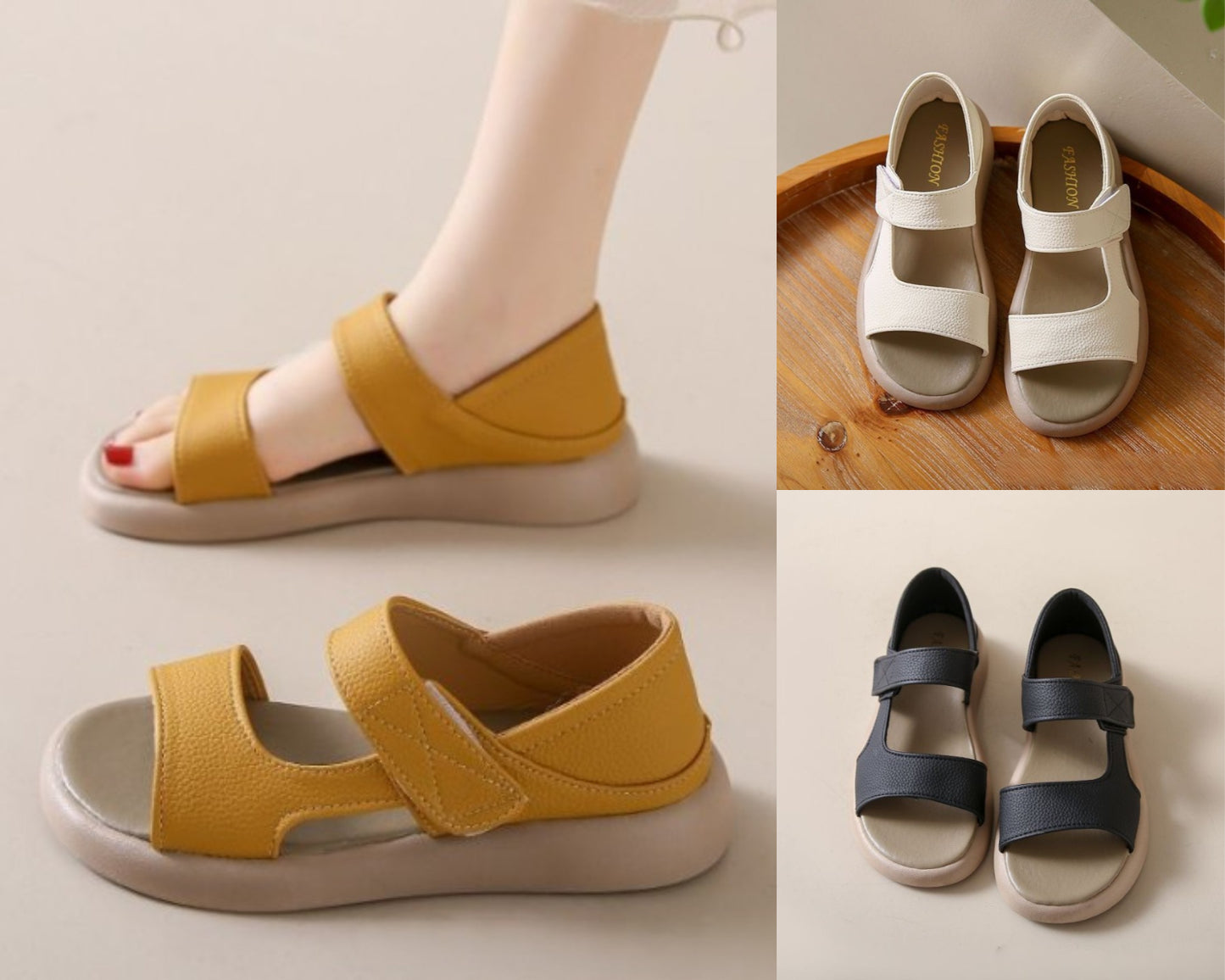 👡【35-43】 Retro ljetne sandale na jednoj nozi od mekane kože s mekim potplatom