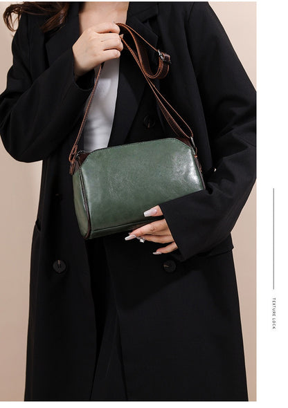 🔥👜【Гореща разпродажба】👜Дамска чанта от мека кожа с голям капацитет, чанта за през рамо