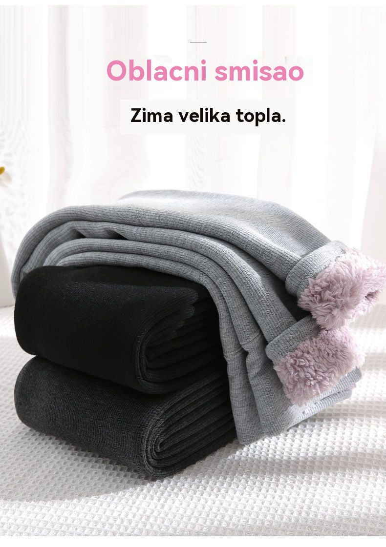 🔥👖Nova kolekcija 40% popusta【40-100kg】Elastične tople pamučne hlače s flis podstavom❄️Gornji sloj dodatno zadebljan, za maksimalnu toplinu🔥
