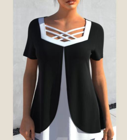 💥【Плащане при доставка】❤️【S-5XL】Лятна тениска с щампа от чист памук, големи размери, 2026