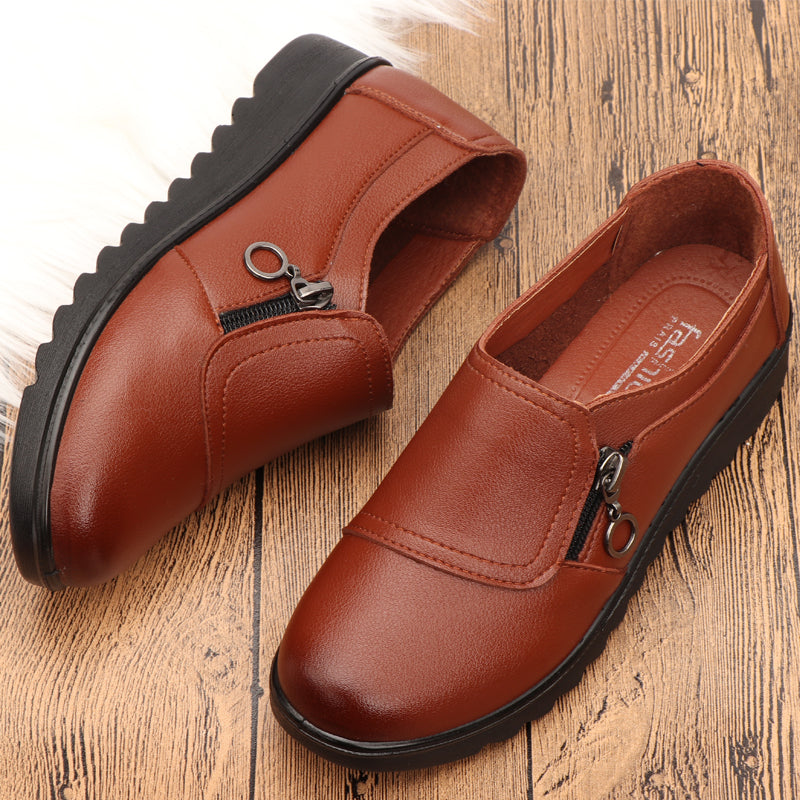 🔥👟40% de descuento [35-41] Zapatos de piel cómodos, suela suave, antideslizantes, resistentes al desgaste, calidad garantizada-3753348 