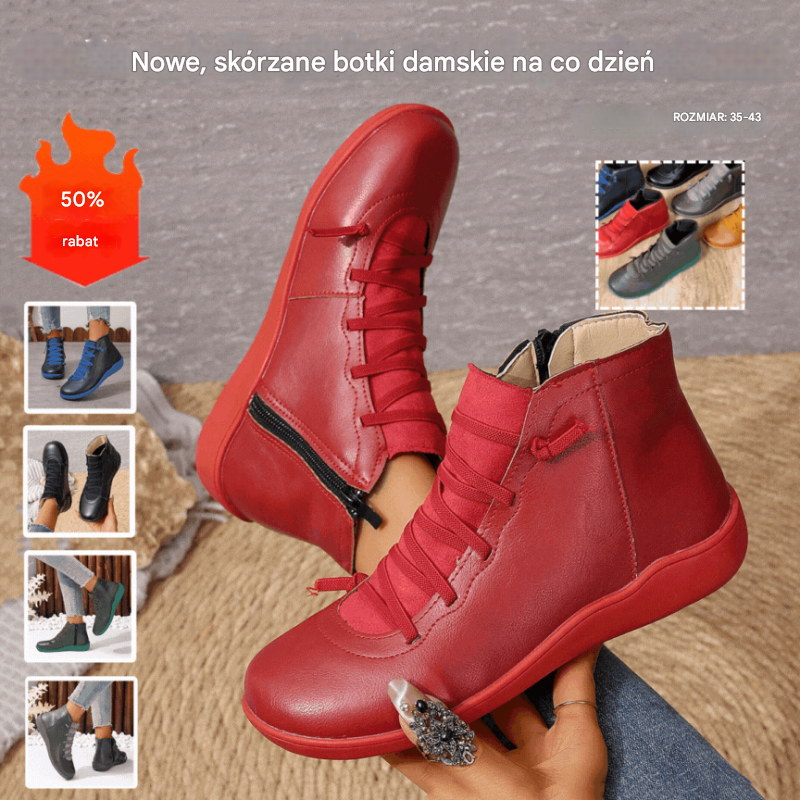 【Promocja 50%】🔥【rozmiar 35-43】Nowe damskie botki w dużych rozmiarach, casualowe i uniwersalne
