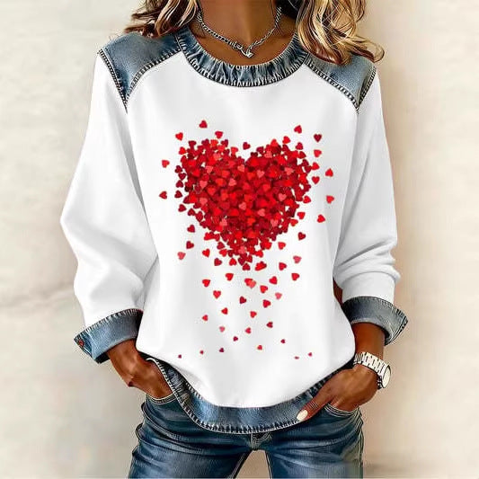 👕🍂❄️2026 Nova Kolekcija 43%🔥【S-5XL】Visokokvalitetna majica s printom za jesen/zimu – pogodna za proljeće, jesen i zimu”