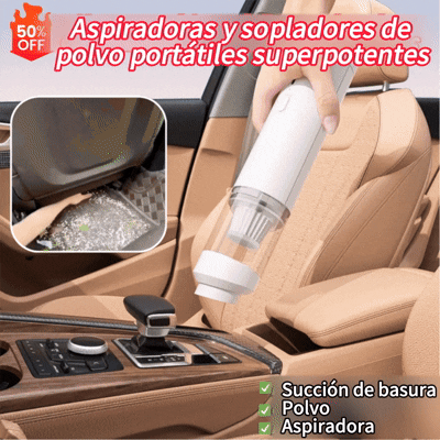 🔥¡Oferta 50%!【Set de 7 piezas】👍Aspiradora de mano superpotente, soplador portátil✅