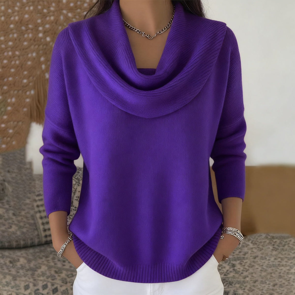 🔥【S–3XL】Ženski pleteni pulover za jesen i zimu – mekan, udoban i elegantan