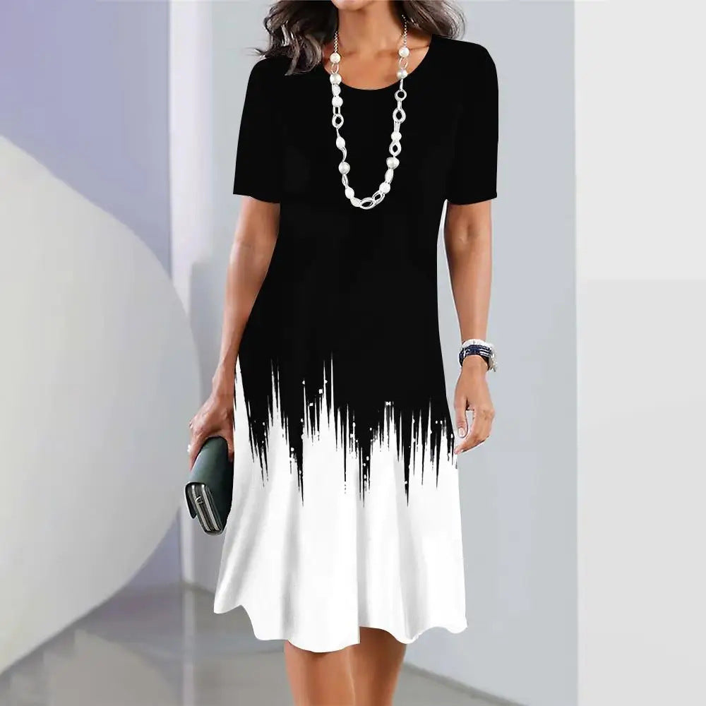 Kupite 1, dobijte 1 besplatno 🔥【S-5XL】 Elegantna retro haljina s okruglim izrezom