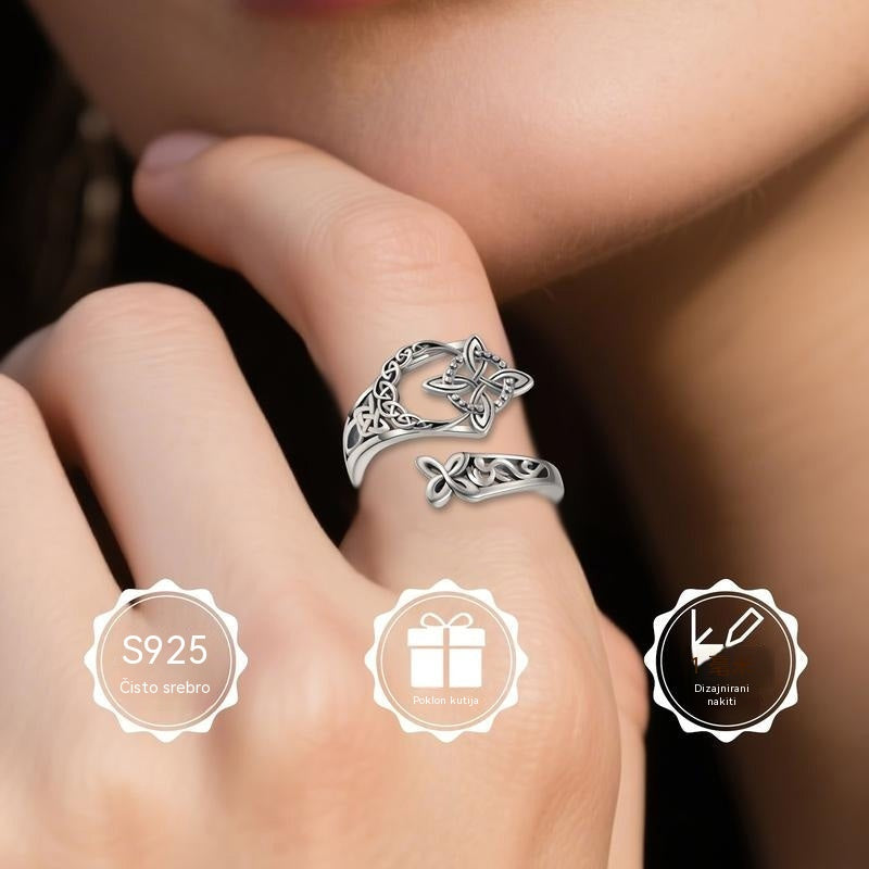 💍💖S925 srebrni prsten s keltskim čvorom, 🎁kupi 1 i dobij 1 gratis✨