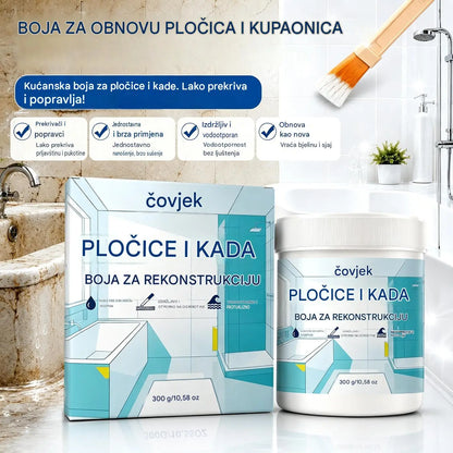 🏠 Komplet boja na bazi vode za jednostavnu obnovu pločica i kada