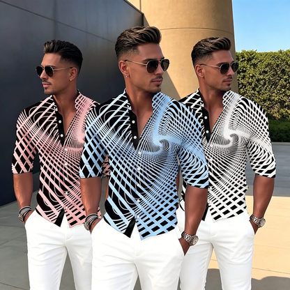 💥💥【Vremenski ograničena promocija】👔【S-6XL】Muška pamučna košulja s printom