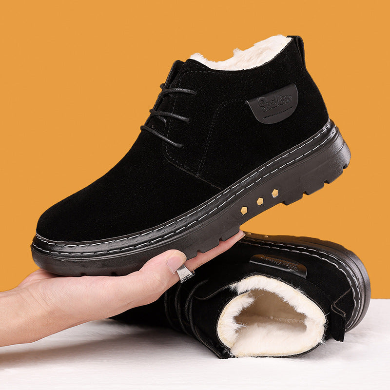 🔥【38-46】Botas de invierno para hombre, hechas a mano, de alta calidad, con forro grueso y calefacción, colección de invierno 2024 - 3834322 