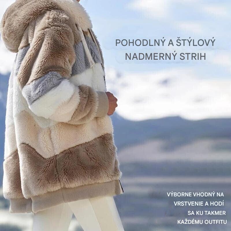 ☃️Limitovaná ponuka 35%❄️【S-5XL】Nová dámska zimná bunda 2025, hrubá s plyšovými pruhmi