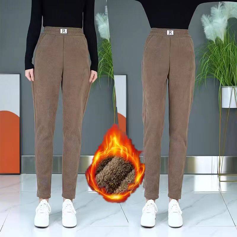 ❄️👖 Novo izdanje 50% popusta【S-3XL】2025 jesensko-zimske ženske baršunaste ležerne hlače visokog struka