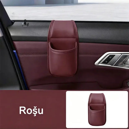 2 artikla za 25 €🚗 Dodatni prostor i red u automobilu! Kožni držač za vrata automobila / držač za čaše i telefon (Jednostavna montaža na prozor / 1+1 GRATIS ponuda)!
