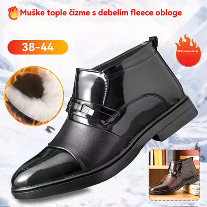 👞🌞【Zimowa Wyprzedaż】【38-44】Eleganckie Męskie Buty Skórzane z Ciepłą Wyściółką - Wygoda, Styl i Ochrona Przed Zimnem na Każdą Okazję!