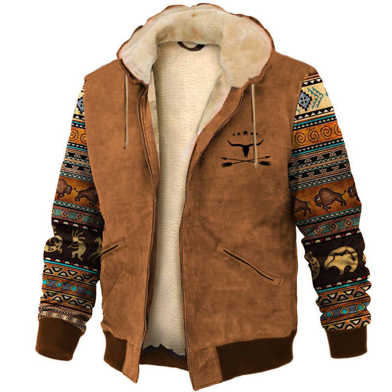 【S-4XL】🔥Chaqueta de felpa gruesa y sudadera cálida de lana de cordero para hombre, casual, otoño e invierno.