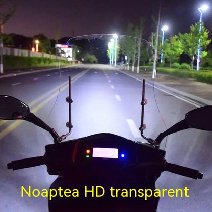 💥💥🏍️【Debljina 2,0 mm, visina 37 cm】Novi univerzalni vjetrobran za motocikle i električna vozila (model 2026.)