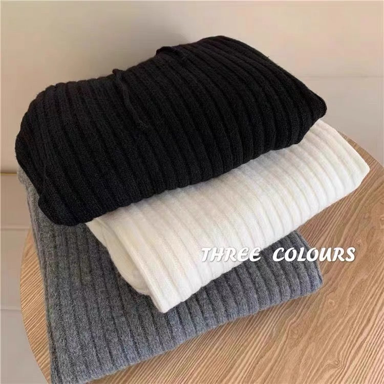 😍📢¡60% de descuento!📢 Cómodo conjunto de dos piezas de camiseta y pantalón de punto con escote elástico