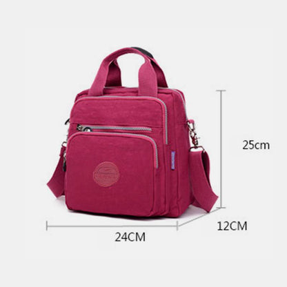 🔥👜【Vremenski ograničena ponuda: 50% popusta!!】🎒2025 Novi ženski najlonski ruksak s dvostrukim patentnim zatvaračem, torba za rame velikog kapaciteta