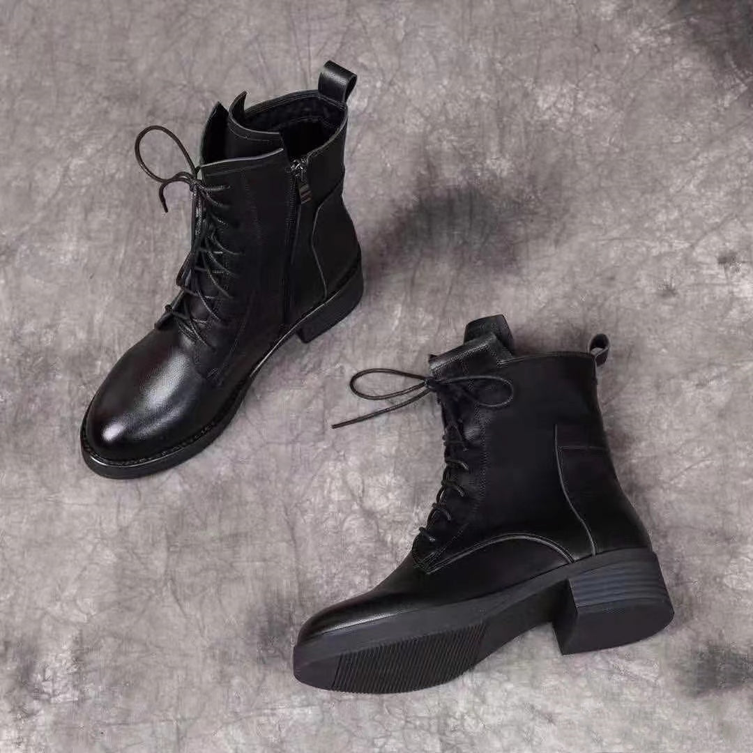 🔥✨Ženske Martin čizme sa špicem, od prave kože, moderne i elegantne, veličine 35-41, jesen 2025.