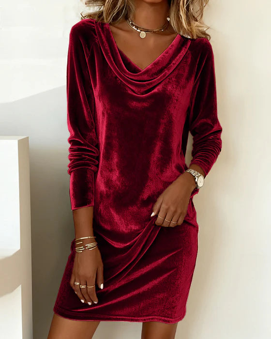 💎Superventas🔥【S-3XL】Vestido de terciopelo holgado para mujer, estilo lujoso